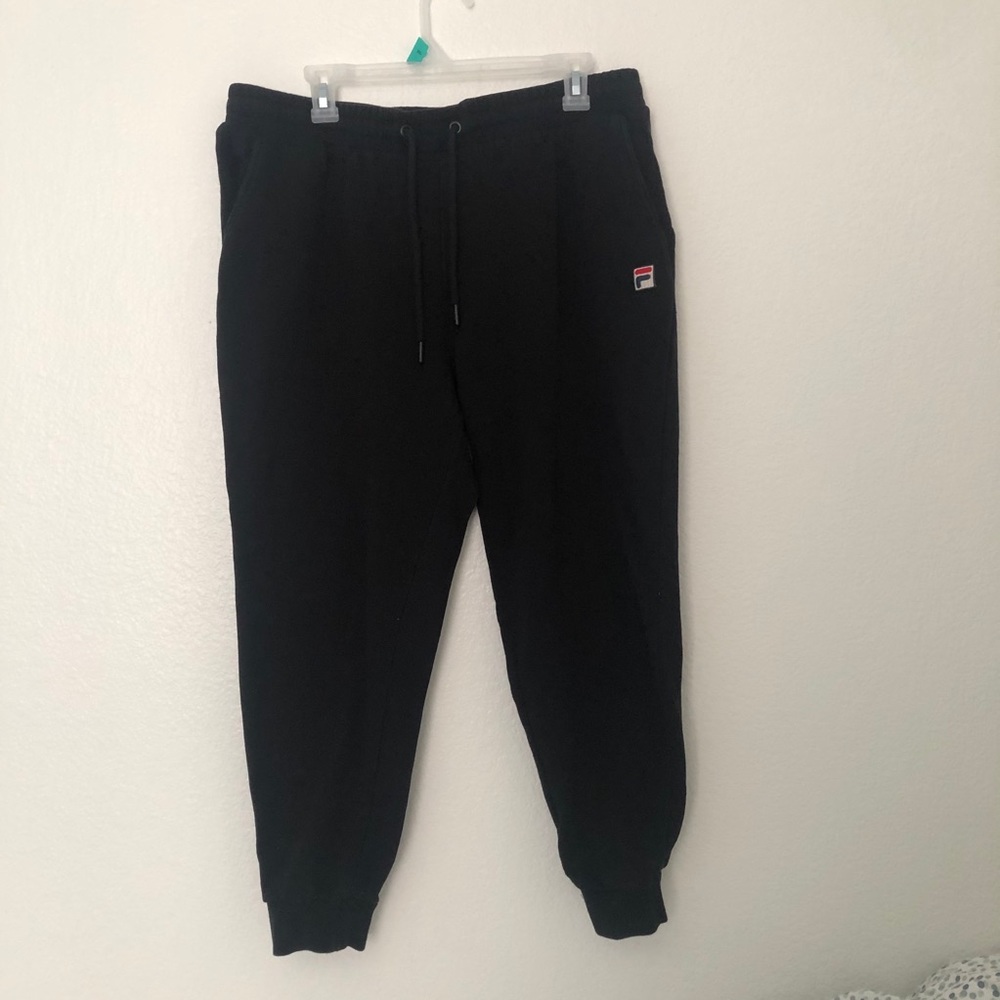Black Fila Sweatpants
